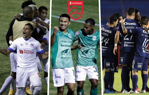 ¡Días y horarios! Anuncian calendario de partidos de Marathón, Olimpia y Motagua en la Liga Concacaf