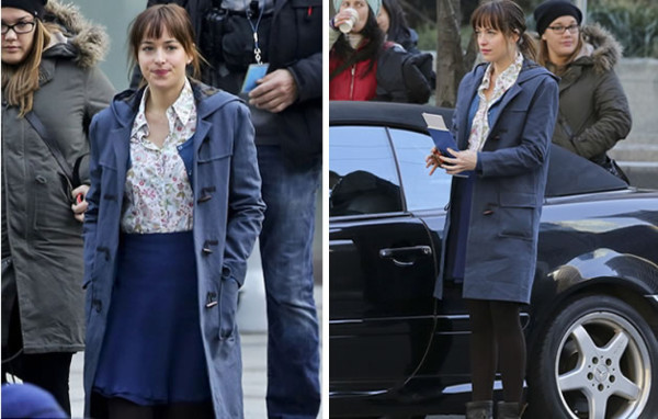 Besos en el set de 50 Sombras de Grey