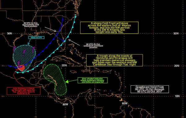 Frente frío pone en alerta a cinco departamentos