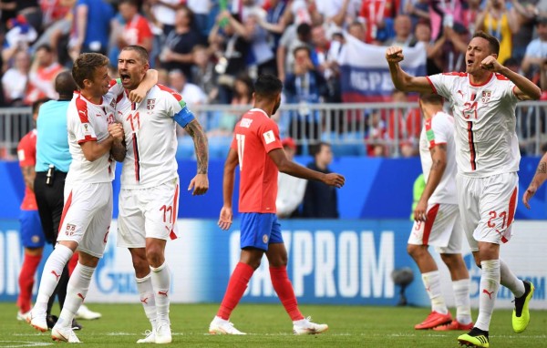 Costa Rica cae frente a Serbia en su debut en el Mundial de Rusia