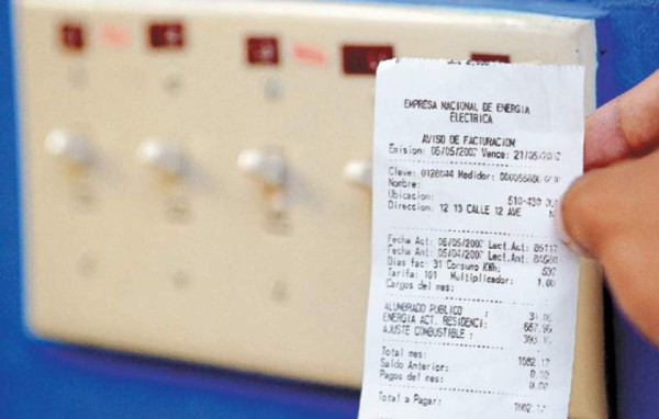 Enee reduce ajuste por combustible a 6.22%