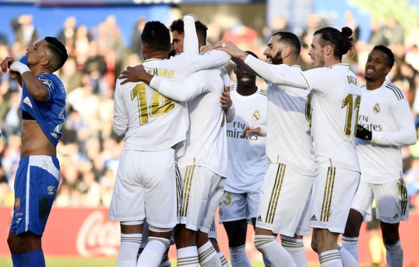 Real Madrid arranca el 2020 goleando al Getafe en la Liga Española