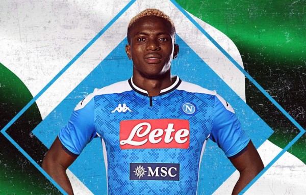 Napoli hace oficial el fichaje del delantero nigeriano Victor Osimhen