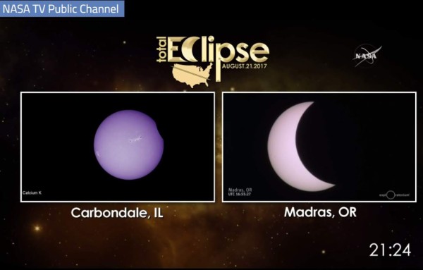 Eclipse solar finaliza su paso por Estados Unidos