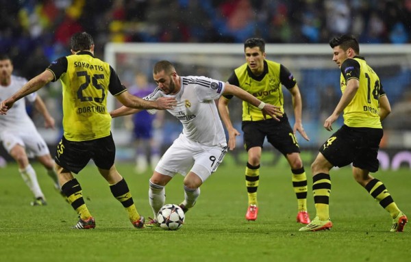 Real Madrid golea al Borussia Dortmund y pone un pie en semifinales