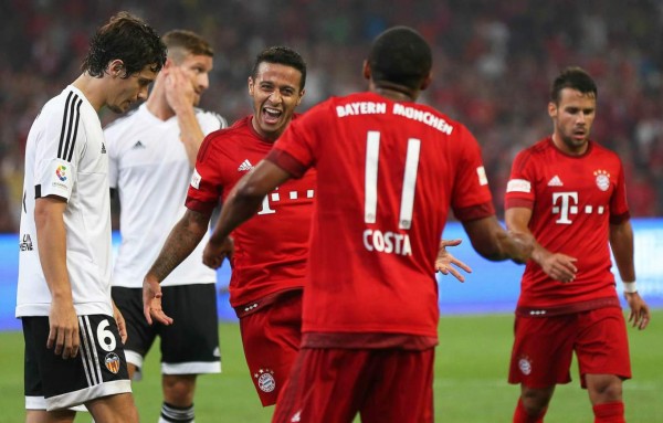 El Bayern goleó al Valencia en juego de preparación