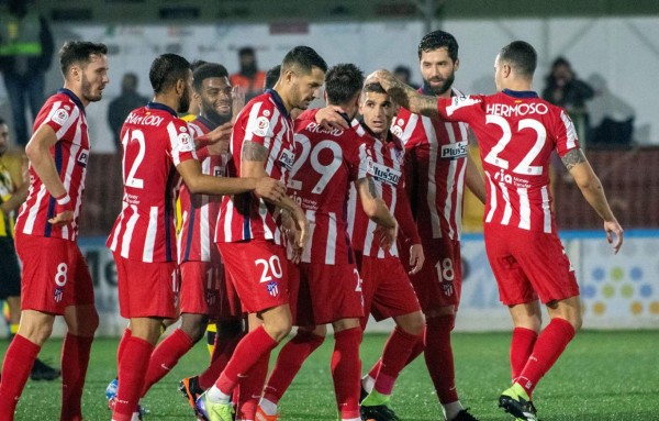 Atlético solventa con una goleada el trámite y avanza en la Copa del Rey