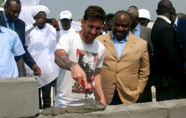 Desaparece la piedra que colocó Messi en Gabón para inaugurar un estadio