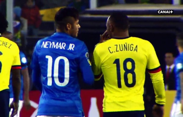 Neymar, a Zúñiga: 'Luego me llamas para pedir perdón, hijo de p...”