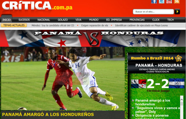 'Panamá amargó a los hondureños' destaca la prensa canalera