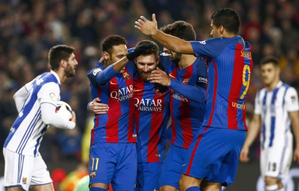 Barcelona golea a la Real Sociedad y está en semifinales de la Copa del Rey