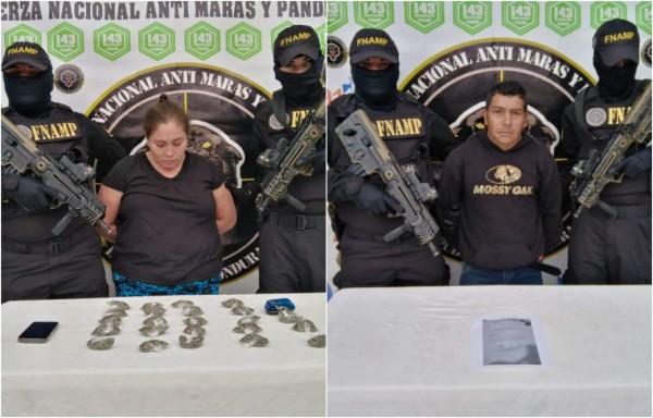 Por tráfico de drogas detienen a dos personas en Comayagua