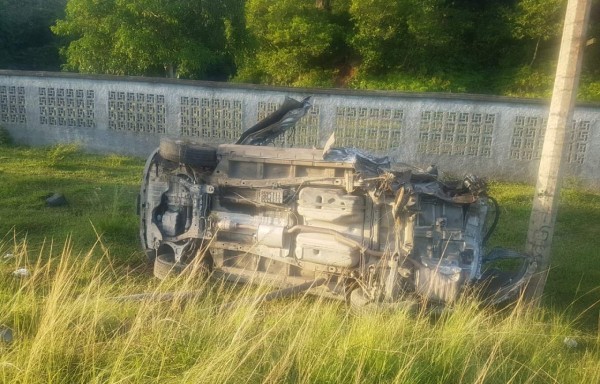 Cinco personas muertas en fatal accidente a la altura de Corozal, La Ceiba