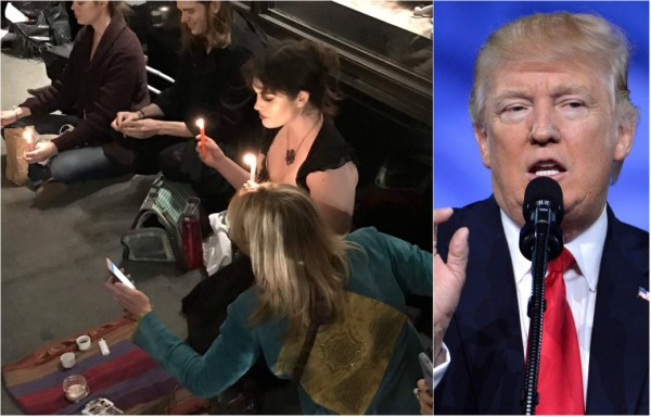 Brujas se unen para lanzar un hechizo contra el presidente Trump