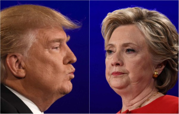 La ventaja de Clinton sobre Trump se reduce a tres puntos