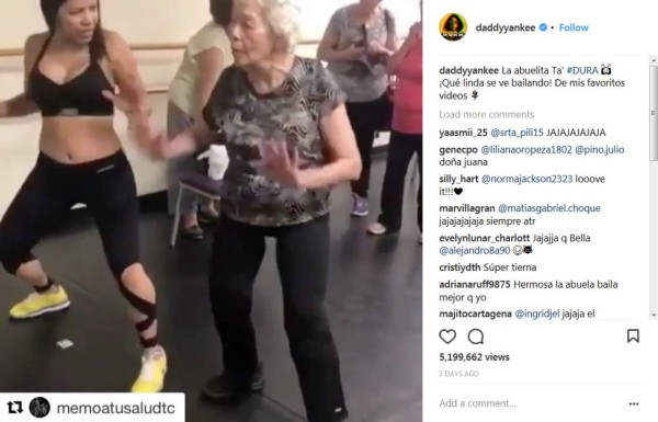 Abuela se hace viral bailando el 'Dura Challenge' de Daddy Yankee