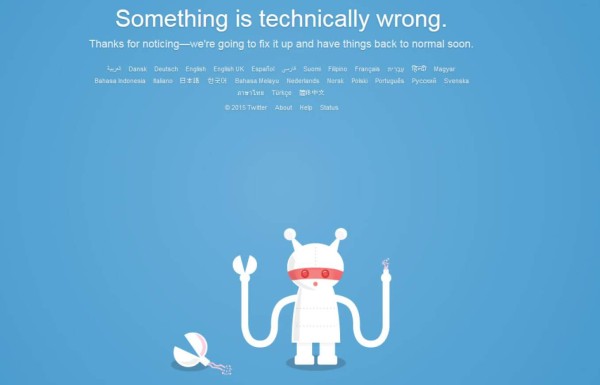 Twitter se cae durante 15 minutos a nivel mundial