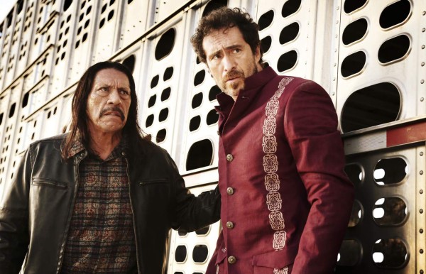 UNDATED -- BC-HOLLYWOOD-WATCH-DEMIAN-BICHIR-ART-NYTSF — Tough Guys: Demian Bichir (right) and Danny Trejo starred in Robert Rodriguez’s ultra-violent “Machete Kills.” (CREDIT: Photo by Robert Rodriguez. Copyright 2013 Open Road Films.)ONLY FOR USE WITH ARTICLE SLUGGED -- BC-HOLLYWOOD-WATCH-DEMIAN-BICHIR-ART-NYTSF -- OTHER USE PROHIBITED.