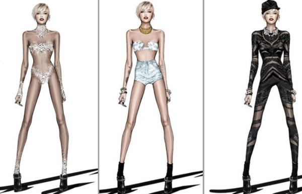 Los sexies trajes de Miley Cyrus para su tour 'Bangerz'