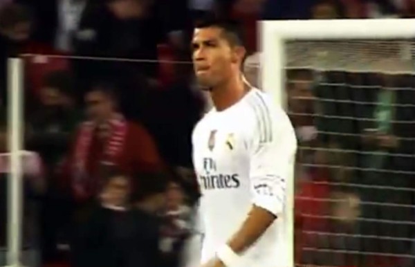 VIDEO: El tremendo enfado de Cristiano en San Mamés