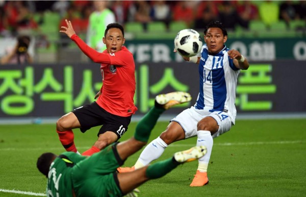 Selección de Honduras naufraga en amistoso contra Corea del Sur