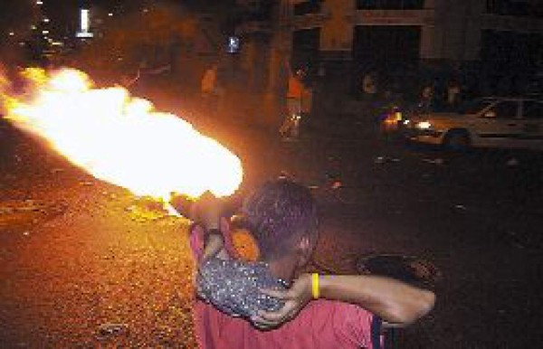 Zafarrancho en pleno centro de la ciudad