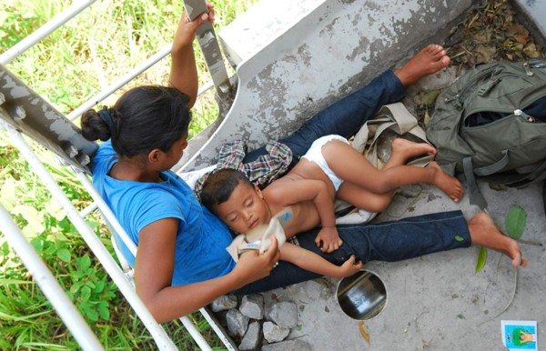 Detienen a nueve migrantes hondureños en México