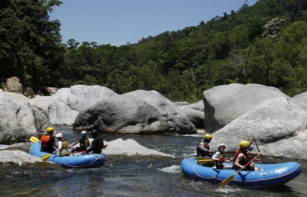 El rafting, una actividad en Honduras solo apta para valientes