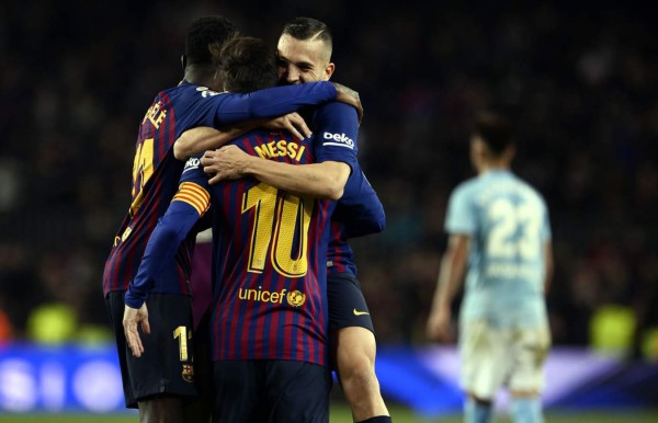 Barcelona cierra el 2018 con una victoria sobre el Celta y como líder de la Liga Española