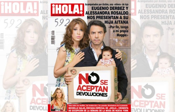 Eugenio Derbez y Alessandra Rosaldo presentan a Aitana