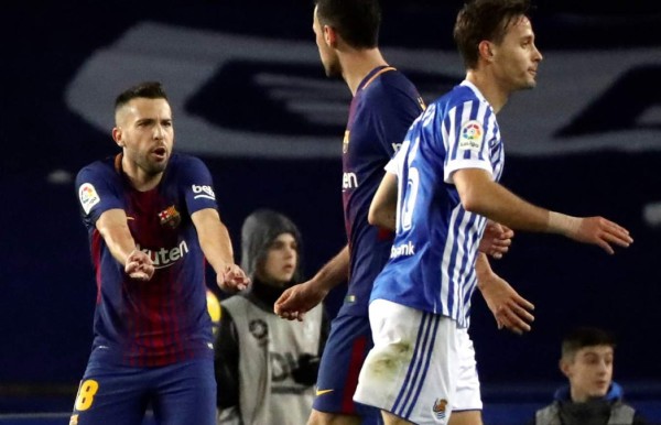 Jordi Alba: 'Si el Real Madrid nos sacara 19 puntos, en Barcelona nos matarían'