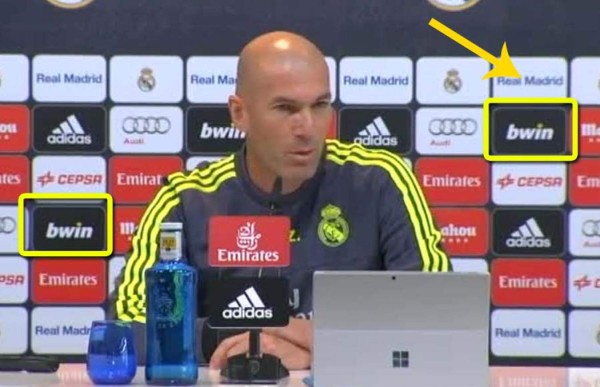 Zidane pone en apuros al Real Madrid con uno de sus patrocinadores
