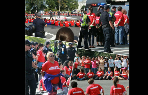 Activistas de reforma migratoria arrestadas en Washington
