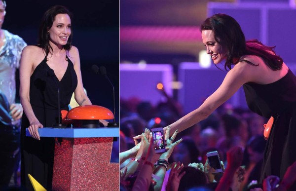 El mejor abrazo de Angelina Jolie