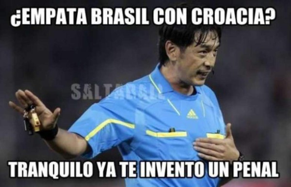 Marcelo y el árbtiro, las víctimas del partido Brasil-Croacia