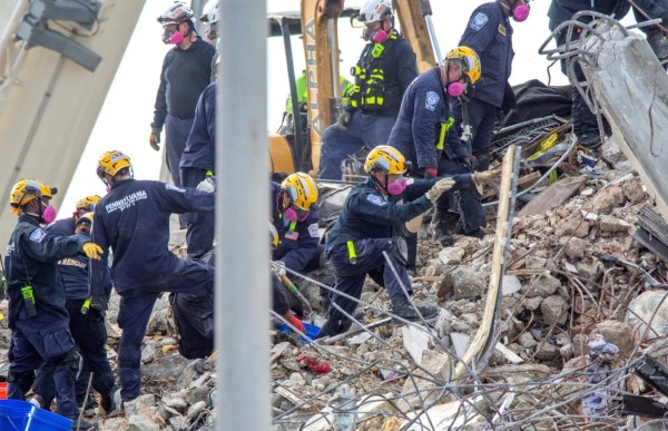 Tragedia en Miami: Sube a 86 la cifra de muertos por derrumbe de edificio