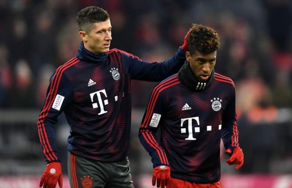 Lewandowski y Coman se van a los puñetazos en entrenamiento del Bayern Munich