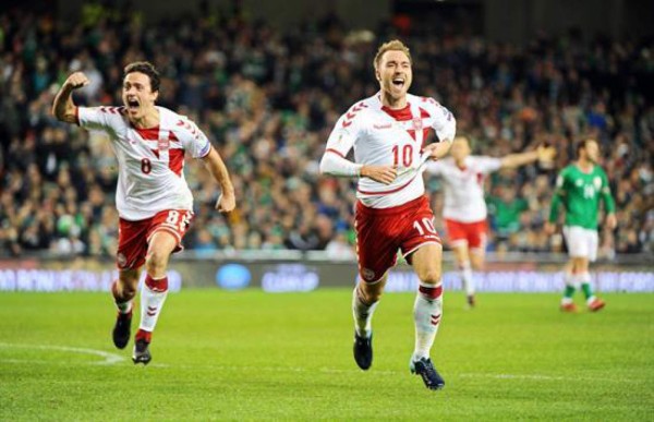 Dinamarca vence 1-5 en Dublín y se convierte en el 30º equipo clasificado﻿