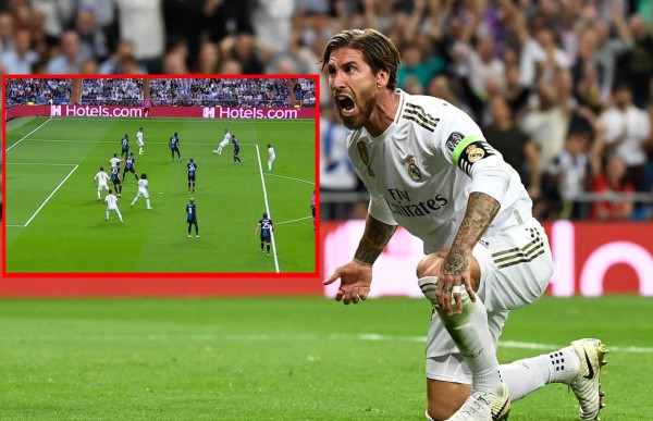 VIDEO: El VAR concedió un gol a Sergio Ramos envuelto en polémica