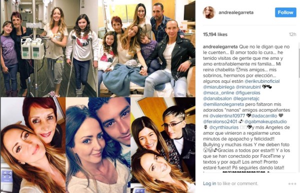 Andrea Legarreta sufre grave enfermedad