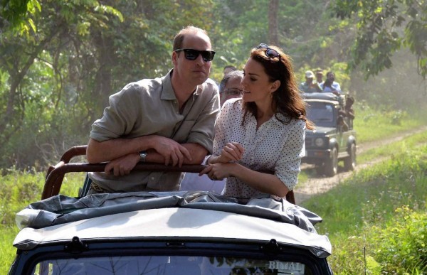 El safari de William y Kate en la India se viraliza en la red