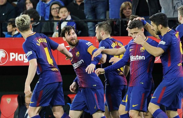 Suárez y Messi salen al rescate del Barcelona contra Sevilla