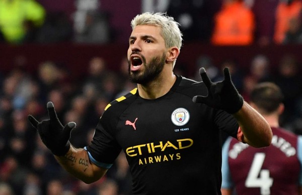 Sergio 'Kun' Agüero hizo historia con la camiseta del Manchester City en la Premier League. Foto AFP