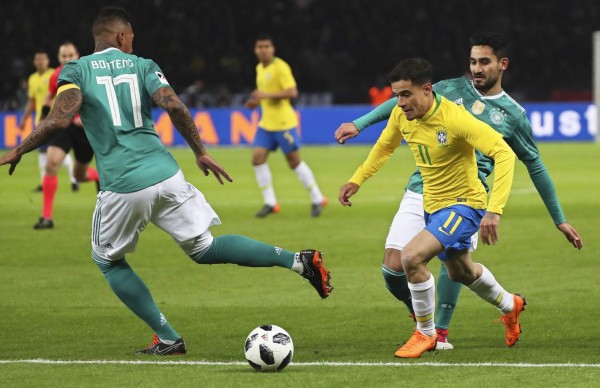 Brasil vence a Alemania en amistoso previo al Mundial