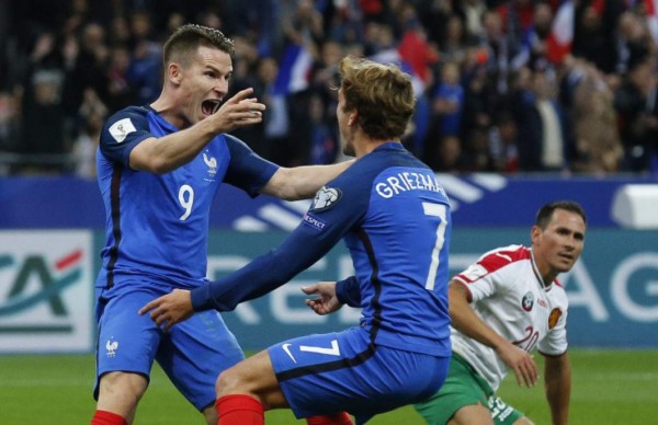 Francia apabulla a Bulgaria con un festival de Griezmann y Gameiro