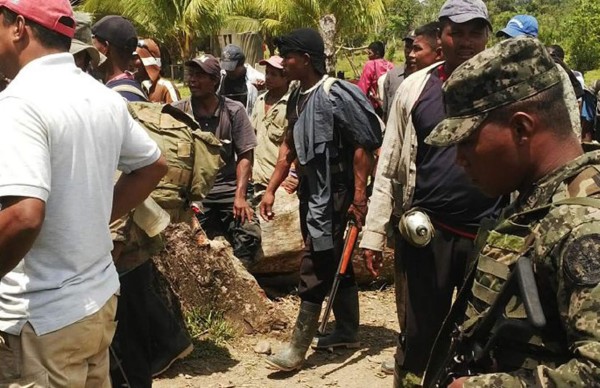 Contingente de 400 militares y policías envían a La Mosquitia