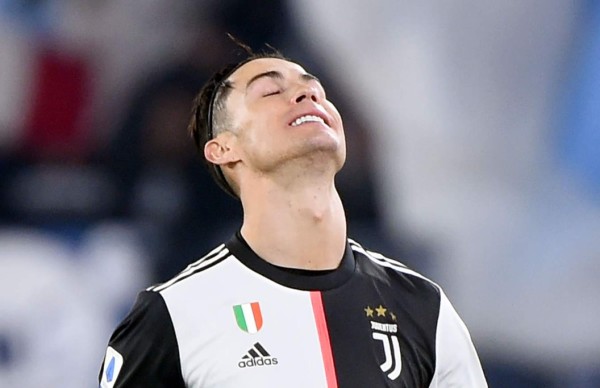 Cristiano Ronaldo marcó el gol de la Juventus, pero terminaron perdiendo contra la Lazio. Foto AFP