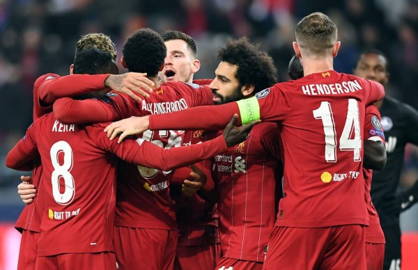 Liverpool vence al Salzburgo y clasifica a los octavos de final de la Champions League