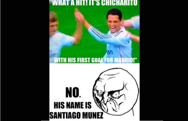 Los memes por los primeros goles del Chicharito con el Real Madrid