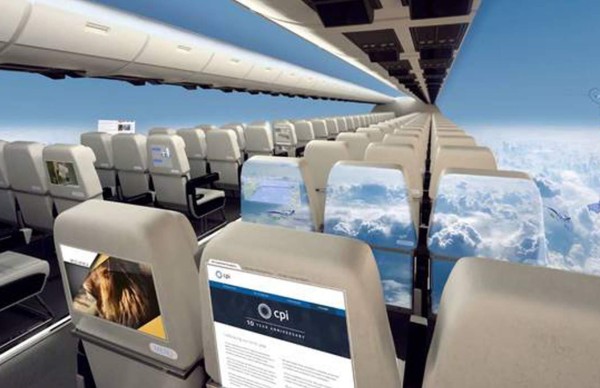 Compañía aeroespacial diseña el primer avión sin ventanas